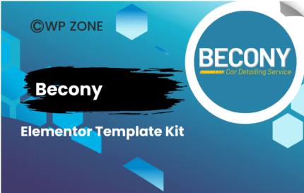 Becony Car Detailing Services & Car Repair Elementor Template Kit