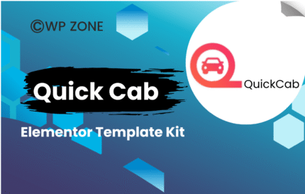 Quick Cab - Online Taxi Booking Elementor Template Kit Elementor Kit