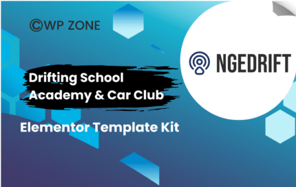Drifting School Academy & Car Club Elementor Template Kit