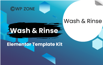Wash & Rinse – Laundry & Dry Cleaning Service Elementor Template Kit