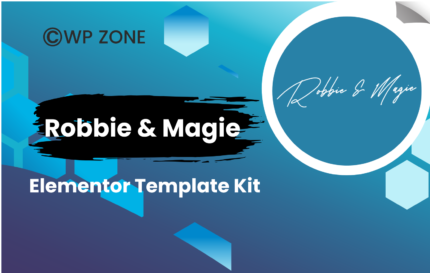 Robbie & Magie – Wedding Event Invitation Elementor Template Kit
